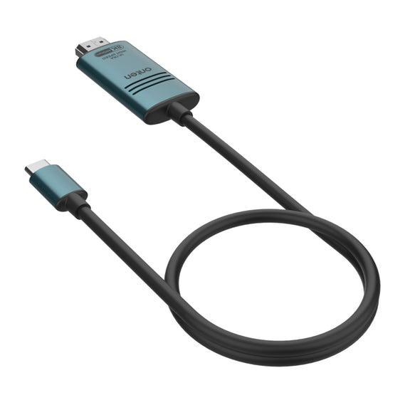 Onten UC982 8K 60Hz USB-C / Type-C to HDMI Video HD Conversion Cable(Pine Green)