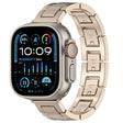 For Apple Watch Ultra 2 49mm H Slim Stainless Steel Watch Band(Starlight) - Watch Bands by PMC TechLife | Online Shopping South Africa | PMC TechLife