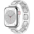 For Apple Watch Series 9 41mm H Slim Stainless Steel Watch Band(Silver) - Watch Bands by PMC TechLife | Online Shopping South Africa | PMC TechLife