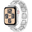 For Apple Watch SE 2022 40mm H Slim Stainless Steel Watch Band(Silver) - Watch Bands by PMC TechLife | Online Shopping South Africa | PMC TechLife