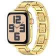 For Apple Watch SE 2022 44mm H Slim Stainless Steel Watch Band(Gold) - free shipping - PMC TechLife - Order now!