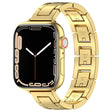 For Apple Watch Series 2 38mm H Slim Stainless Steel Watch Band(Gold) - Watch Bands by PMC TechLife | Online Shopping South Africa | PMC TechLife