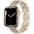 For Apple Watch 38mm H Slim Stainless Steel Watch Band(Starlight) - Watch Bands by PMC TechLife | Online Shopping South Africa | PMC TechLife