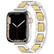 For Apple Watch 38mm H Slim Stainless Steel Watch Band(Silver Gold) - free shipping - PMC TechLife - Order now!