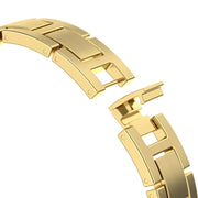 For Apple Watch 42mm H Slim Stainless Steel Watch Band(Starlight)