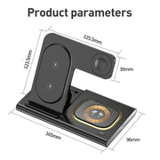 A80 3 in 1 15W Folding Wireless Charger(Black)