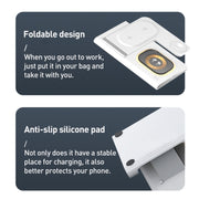 A80 3 in 1 15W Folding Wireless Charger(Black)