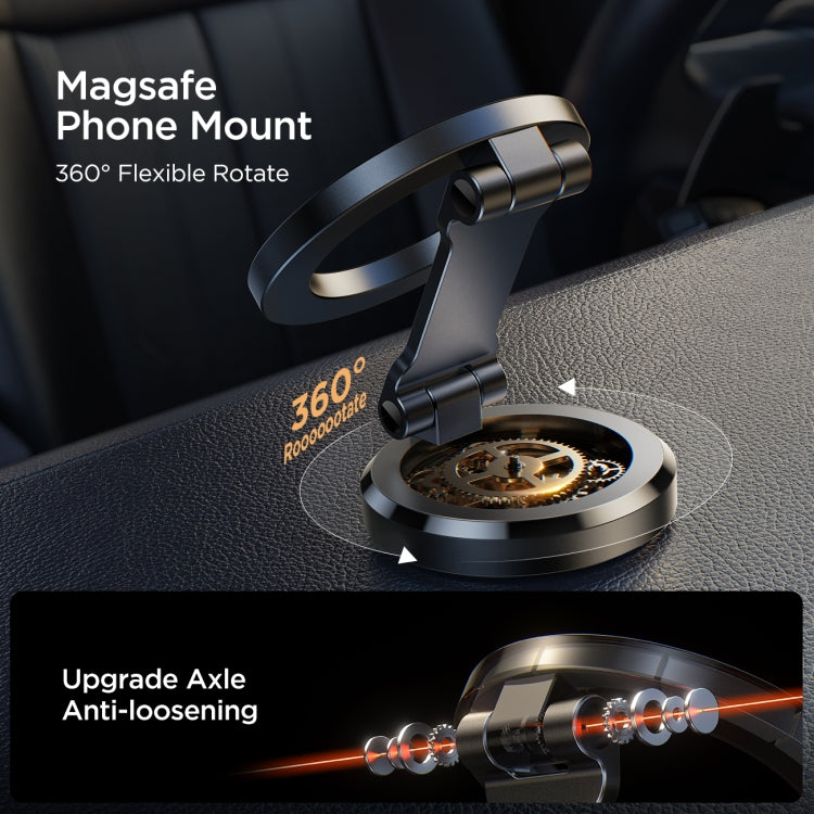 JOYROOM JR-ZS403 Metal Foldable Magnetic Car Phone Mount(Black)