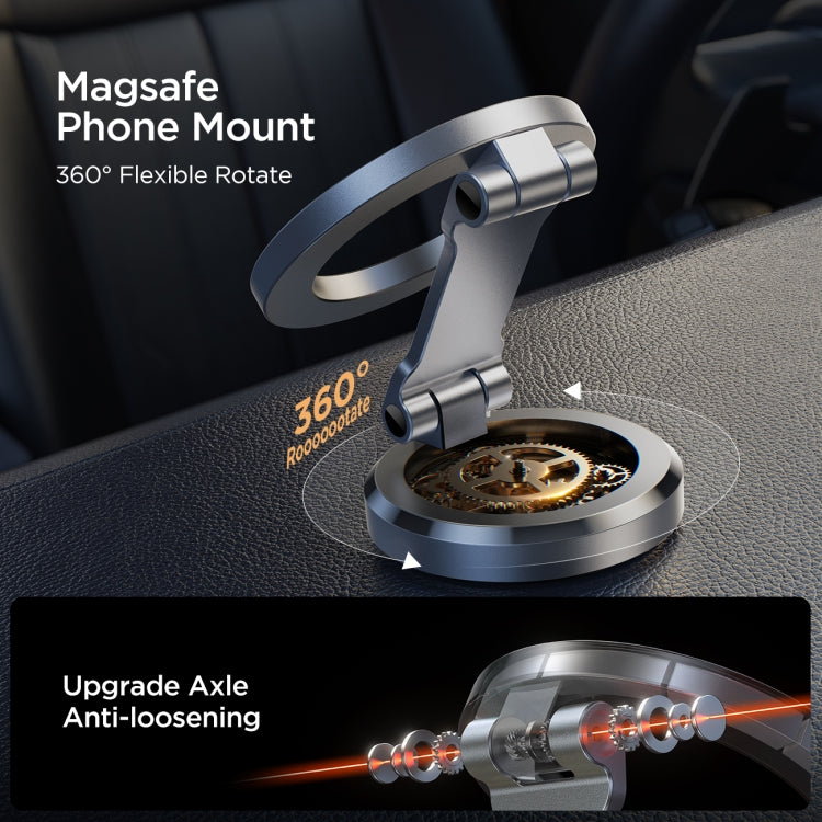 JOYROOM JR-ZS403 Metal Foldable Magnetic Car Phone Mount(Metal Grey)