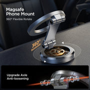 JOYROOM JR-ZS403 Metal Foldable Magnetic Car Phone Mount(Metal Grey)