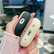 For AirPods Pro 2 Panda Records Pattern Earbuds Box Frosted TPU Case(White)