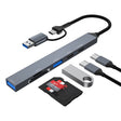 ADS-807D 6 in 1 USB + Type-C to PD100W + USB3.0/2.0 + SD/TF HUB Docking Station(Space Grey) - USB HUB by PMC TechLife | Online Shopping South Africa | PMC TechLife | Buy Now Pay Later Mobicred