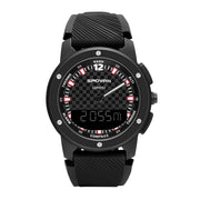 SPOVAN Gemini Outdoor Mountaineering Altitude Barometric Water-resistant Sports Watch(Black)