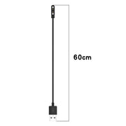 For Xiaomi HayLou Solar Plus LS16 Smart Watch Magnetic Charging Cable, Length: 60cm(Black)