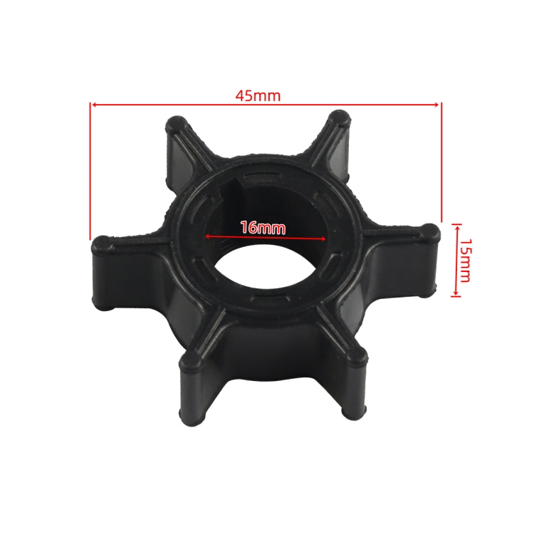 For Honda Outboard Pump Impeller 06192-ZW9-A30(Black)