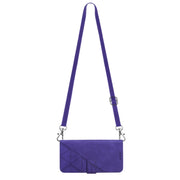 For Google Pixel 9 Crossbody 3D Embossed Flip Leather Phone Case(Purple)