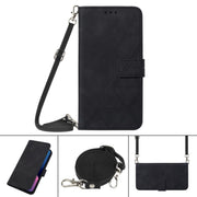 For Google Pixel 9 Pro Crossbody 3D Embossed Flip Leather Phone Case(Black)