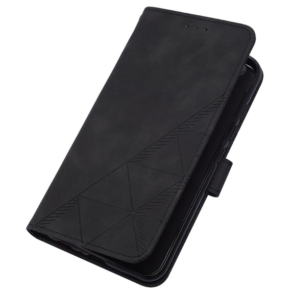 For Google Pixel 9 Pro Crossbody 3D Embossed Flip Leather Phone Case(Black)