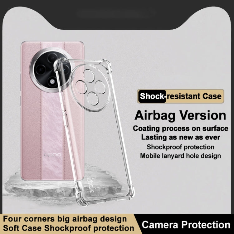 For OPPO A3 Pro 5G imak Shockproof Airbag TPU Phone Case(Transparent)