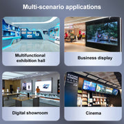 XP03 4K 2x2 HDMI Video Wall Controller Multi-screen Splicing Processor, Style:Playback Version(UK Plug)