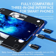 AN112 8mm Double Lenses HD Industry Endoscope Type-C + Micro USB + 8 Pin Connection, Length:5m Soft Tube