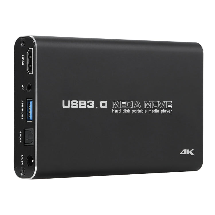 MP2506P 4K 30Hz HD Media Player, Support Auto Loop Play Videos & Photos & Music(EU Plug)