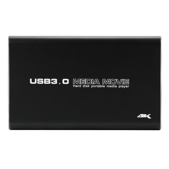MP2506P 4K 30Hz HD Media Player, Support Auto Loop Play Videos & Photos & Music(EU Plug)