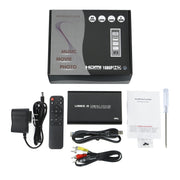MP2506P 4K 30Hz HD Media Player, Support Auto Loop Play Videos & Photos & Music(UK Plug)