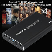 MP2506P 4K 30Hz HD Media Player, Support Auto Loop Play Videos & Photos & Music(UK Plug)