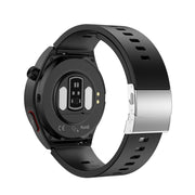 S22 Air Pump Blood Pressure Testing ECG Health Smart Watch, 1.39 inch Round Screen(Black)