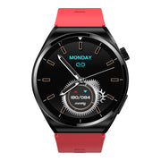 S22 Air Pump Blood Pressure Testing ECG Health Smart Watch, 1.39 inch Round Screen(Red)