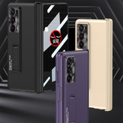 For Honor Magic V2 GKK Integrated Privacy Magnetic Folding Hinge All-inclusive Phone Case(Purple)