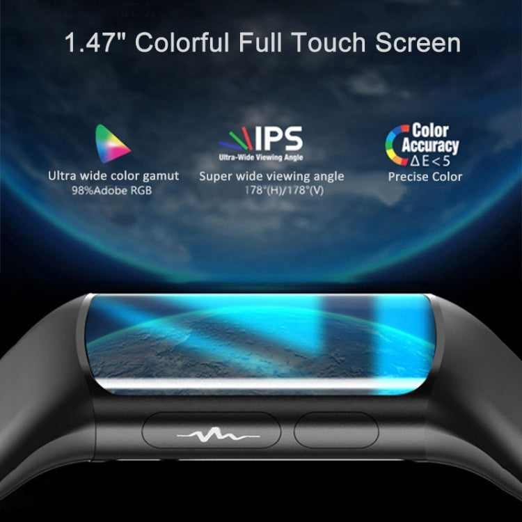 H8 1.47 inch Color Screen Smart Bracelet, Supports Bluetooth Call / Blood Oxygen Monitoring(Orange)