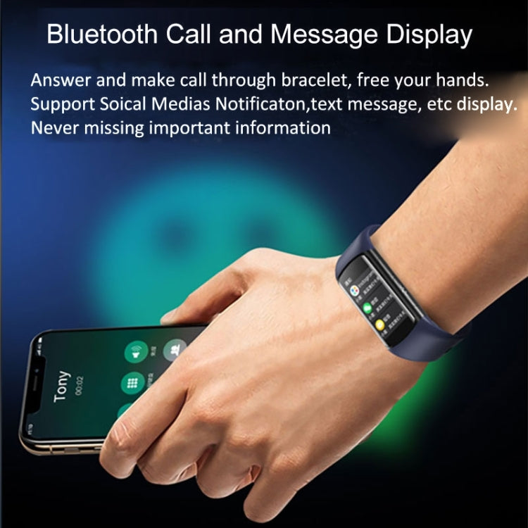 H8 1.47 inch Color Screen Smart Bracelet, Supports Bluetooth Call / Blood Oxygen Monitoring(Black)
