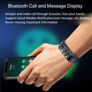 H8 1.47 inch Color Screen Smart Bracelet, Supports Bluetooth Call / Blood Oxygen Monitoring(Black)