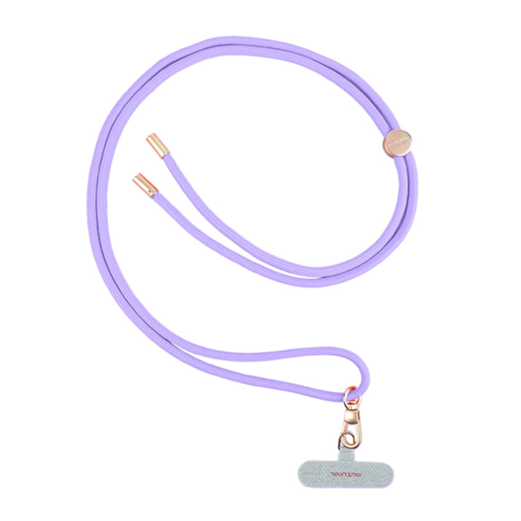 mutural Universal Mobile Phone Solid Color Lanyard(Purple)