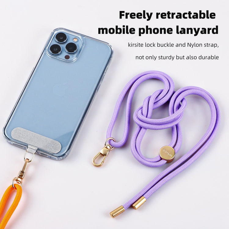 mutural Universal Mobile Phone Solid Color Lanyard(Pink)