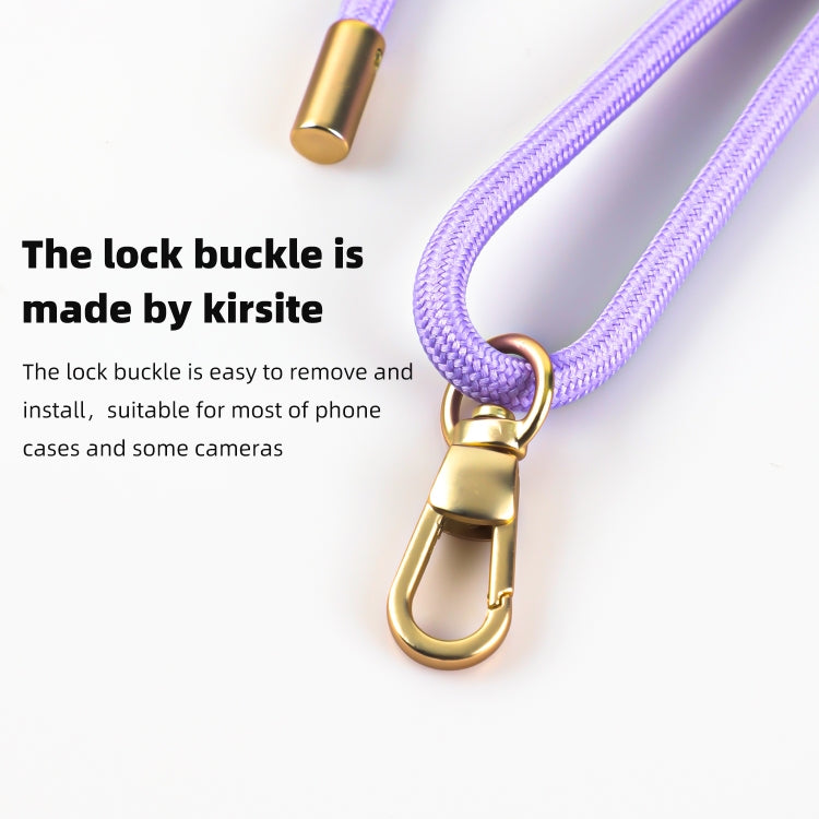 mutural Universal Mobile Phone Solid Color Lanyard(Purple)