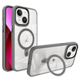 For iPhone 13 Shield Armor MagSafe Holder Phone Case(Grey) - iPhone 13 Cases by PMC TechLife | Online Shopping South Africa | PMC TechLife
