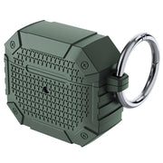 For AirPods 3 Wireless Earphones Shockproof Armor Protective Case(Dark Green)