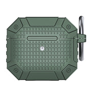For AirPods 3 Wireless Earphones Shockproof Armor Protective Case(Dark Green)