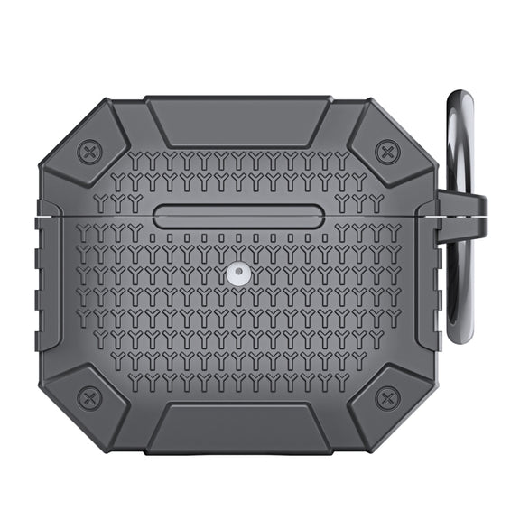 For AirPods 3 Wireless Earphones Shockproof Armor Protective Case(Grey)