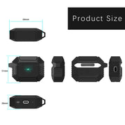 For AirPods Pro 2 Wireless Earphones Shockproof Armor Protective Case(Blue)