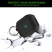 For AirPods Pro 2 Wireless Earphones Shockproof Armor Protective Case(Black)