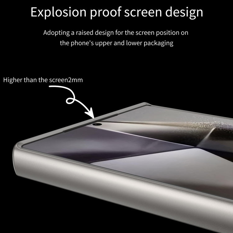 For Samsung Galaxy S24 Ultra 5G GKK AG Craft Skin Feel Full Coverage Phone Case(Grey)