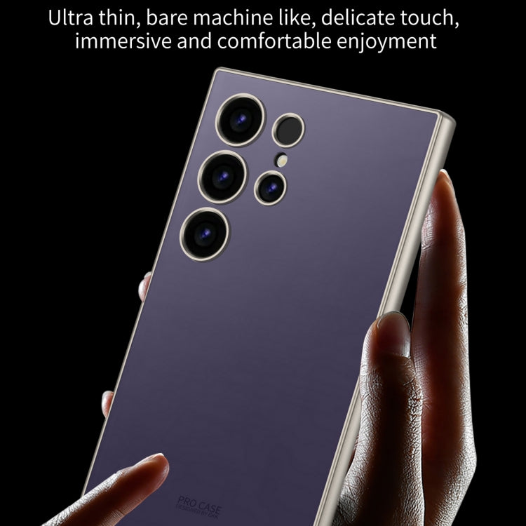 For Samsung Galaxy S24 Ultra 5G GKK AG Craft Skin Feel Full Coverage Phone Case(Grey)