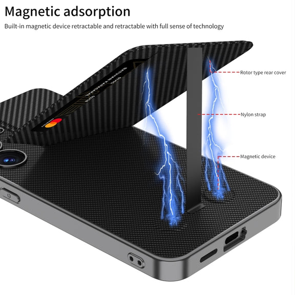 For Samsung Galaxy S25+ 5G GKK Rotor Bracket Recessed Card Bag Full Coverage Phone Case(Grey)