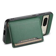 For Google Pixel 8 Calf Texture Card Bag Design Full Coverage Phone Case(Green)