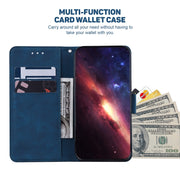 For Google Pixel 9 Geometric Embossed Leather Phone Case(Blue)