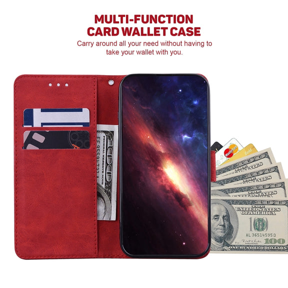 For Google Pixel 9 Pro 5G Geometric Embossed Leather Phone Case(Red)